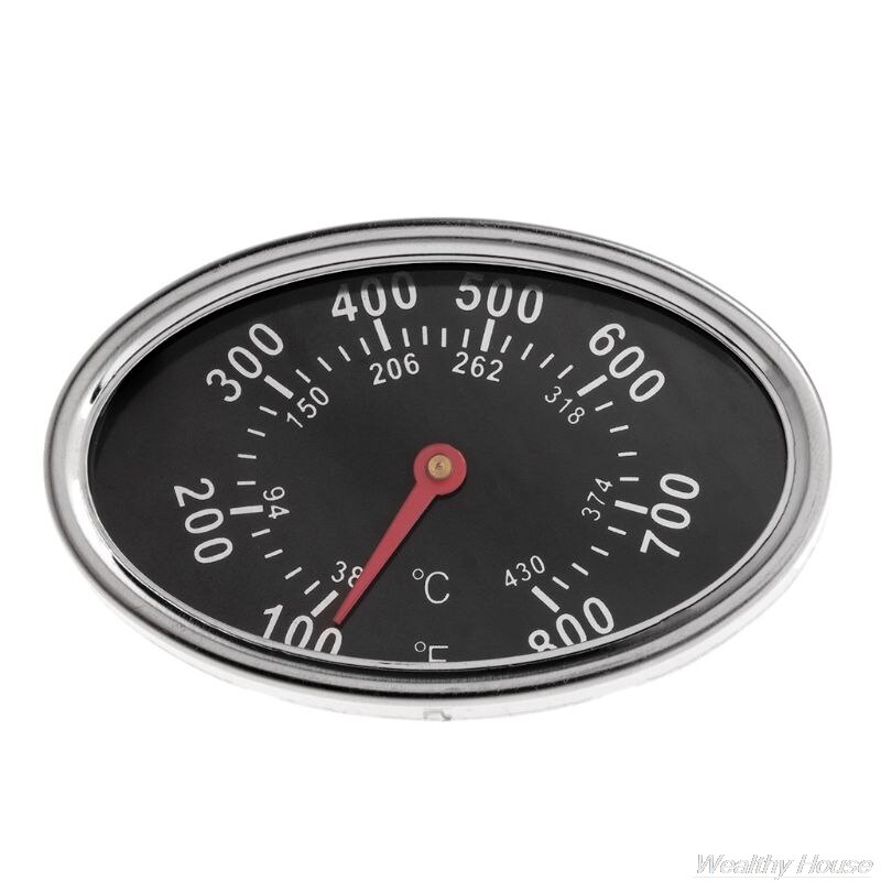 800 ℉ oval bbq pit røyker grill termometer urskive temperaturmåler erstatning  d23 20