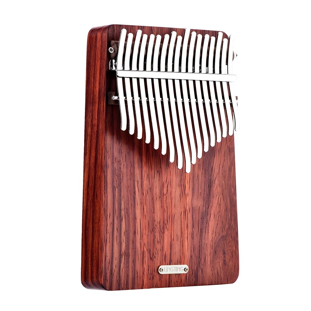 Lingting  k17a kalimba 17-- toetsen duimpiano mbira sanza padauk matetial vingerpiano met opbergtas draagtas muziekboek sticker