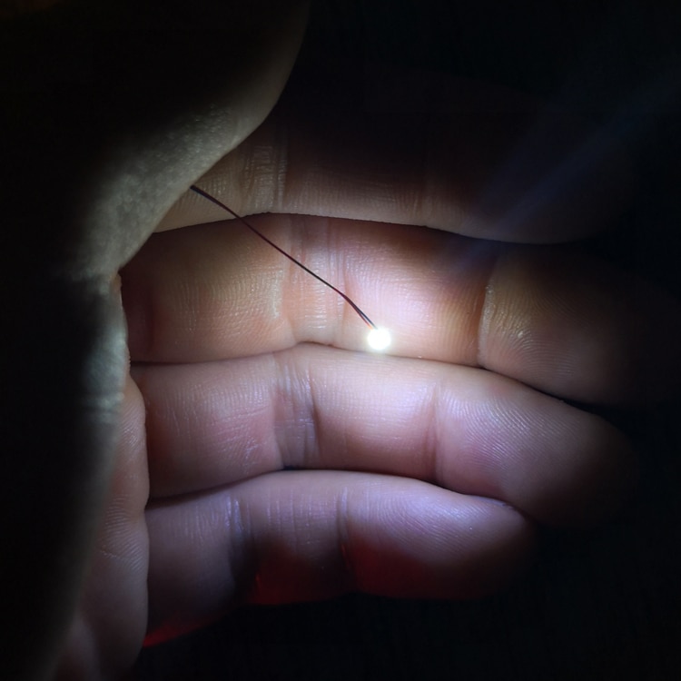 Pre-wired 3V #0402 SMD LED Cold White, 30cm wires pre soldered,hobby model kit/car/railway/railroad/starship/gundam lighting