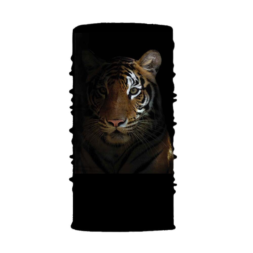 Wiatroszczelna osłona przeciwsłoneczna tkanina chustka tygrys drukowane zmywalne zwierzę magiczna chusta sport usta osłona na twarz magiczny szalik: Default Title