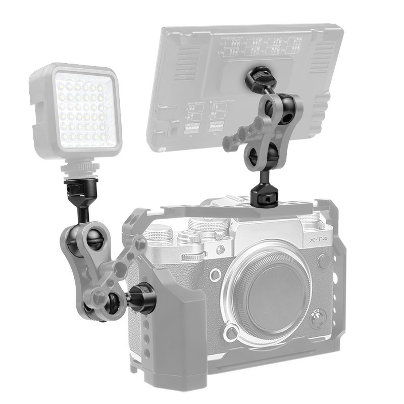 1-Zoll-Kugelkopf-Adapter, 1/4 Zoll Schraube, feste Halterung, Schmetterlingsclip für Gopro, SLR-Kamera, Unterwasser-Tauchhalterung, Tablett, Lichtklemme