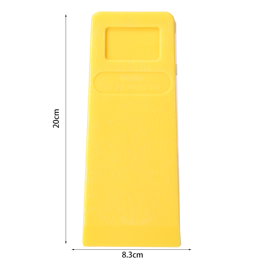 Woodcutting Tool for Logging Cleaving Felled Chainsaw Yellow Cutting Spiked Wedge Woodcutting Tool for Log: 8in yellow