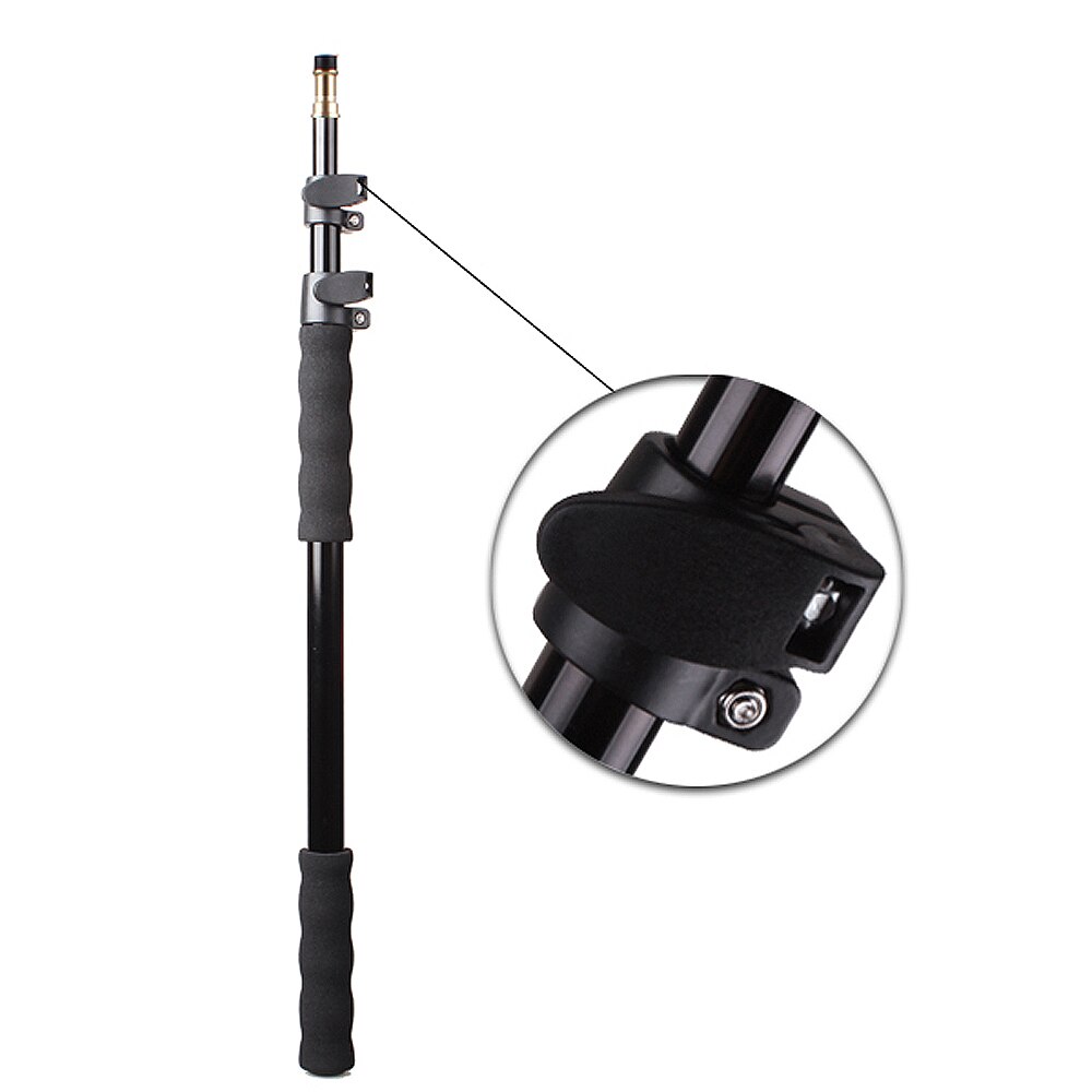 Aluminum Alloy Handheld Hand Held Grip Rig Support Rod Flash Light Speedlite Microphone Holder