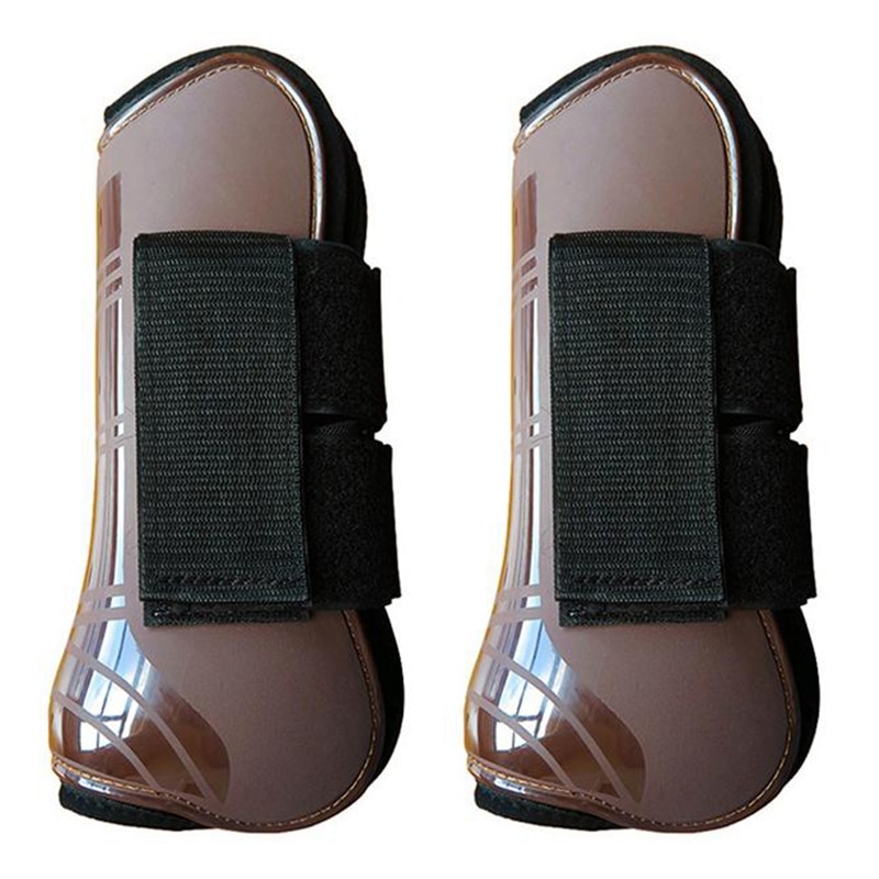 4 PCS Front Hind Leg Boots Adjustable Horse Leg Protection Boots Horse Brace Protection Wrap Equine Leg Guard Tendon Equestrian