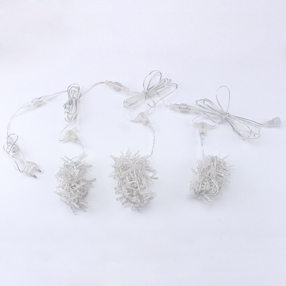 4x2.5m connectable led racimos wedding string lights christmas fairy light led garland outdoor for garden party tree patio decor