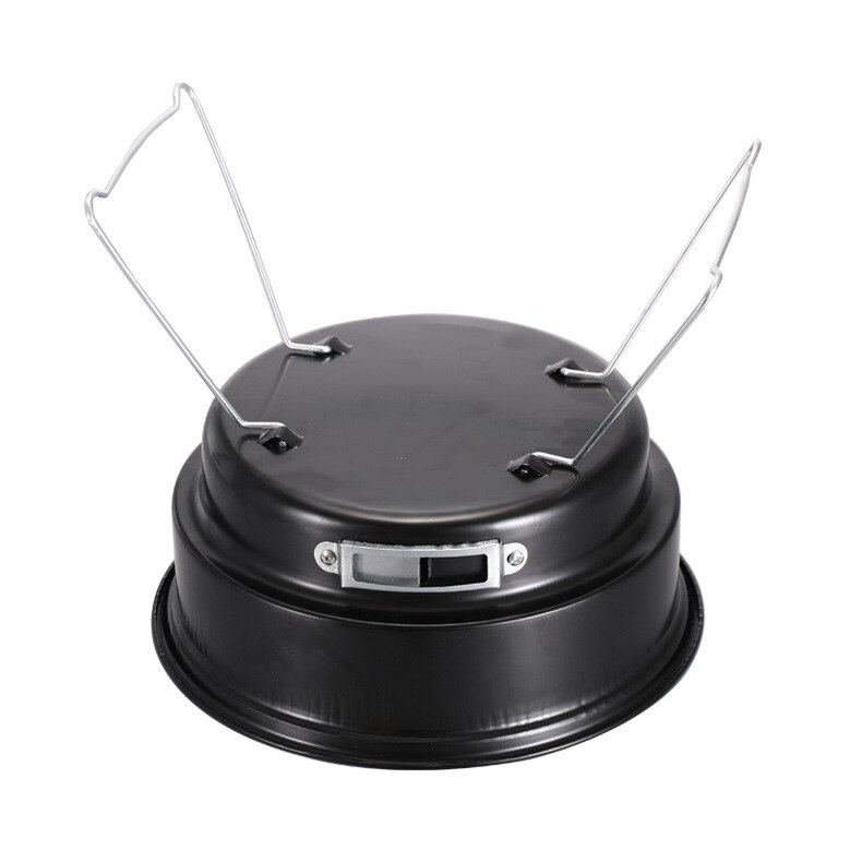 Portable BBQ Grill Round Barbecue Rack Stainless Steel Mini BBQ Charcoal Grill Camping Barbecue Tools