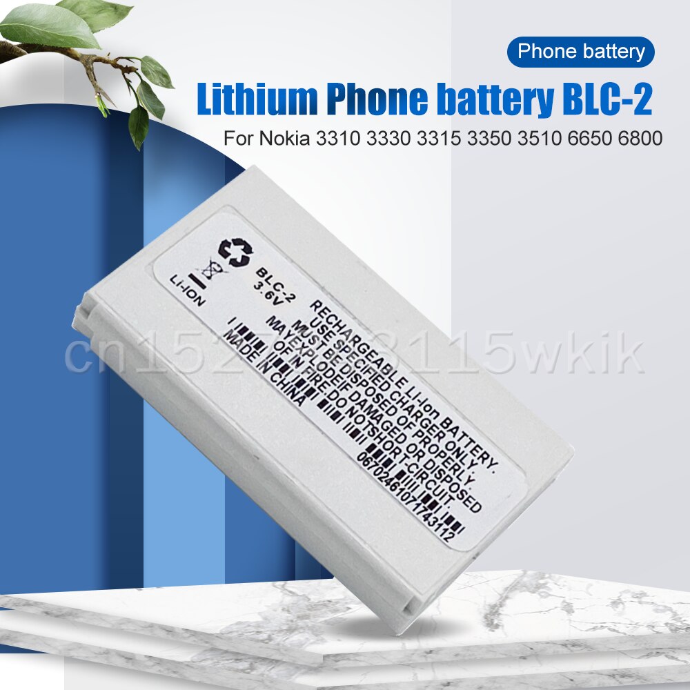 800mAh BLC-2 BLC 2 batteria di ricambio per telefono cellulare Nokia 3310 3330 3410 3510 3510i 3315 3350 3589 6650 6800 6810 5510