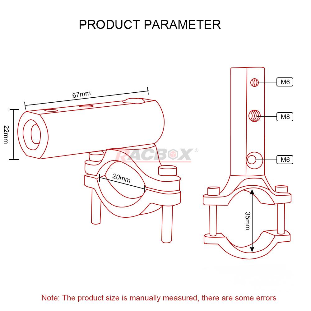 Universele Motorcycle Mount Bracket Bumper Gemodificeerde Koplamp Stand Spotlight Extension Pole Frame Ondersteuning Uitbreiding Beugel