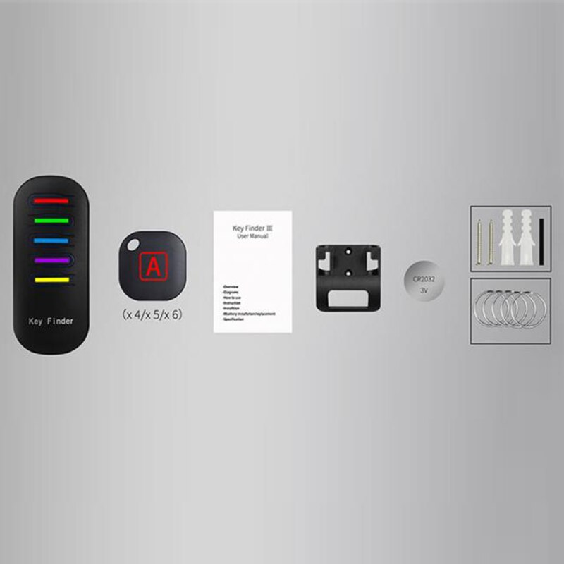 Smart key Finder Wireless Electronic Key Finder Reminder With 5 Keychain Receivers For Lost Keys Locator Whistle Key Finder