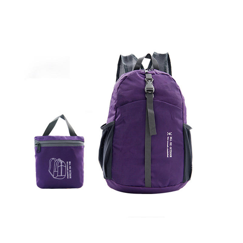 Unisex Casual Daypacks Schoudertas City Tassen Outdoor Rugzak Travel Knapzak Vouwen Rugzak: Purple