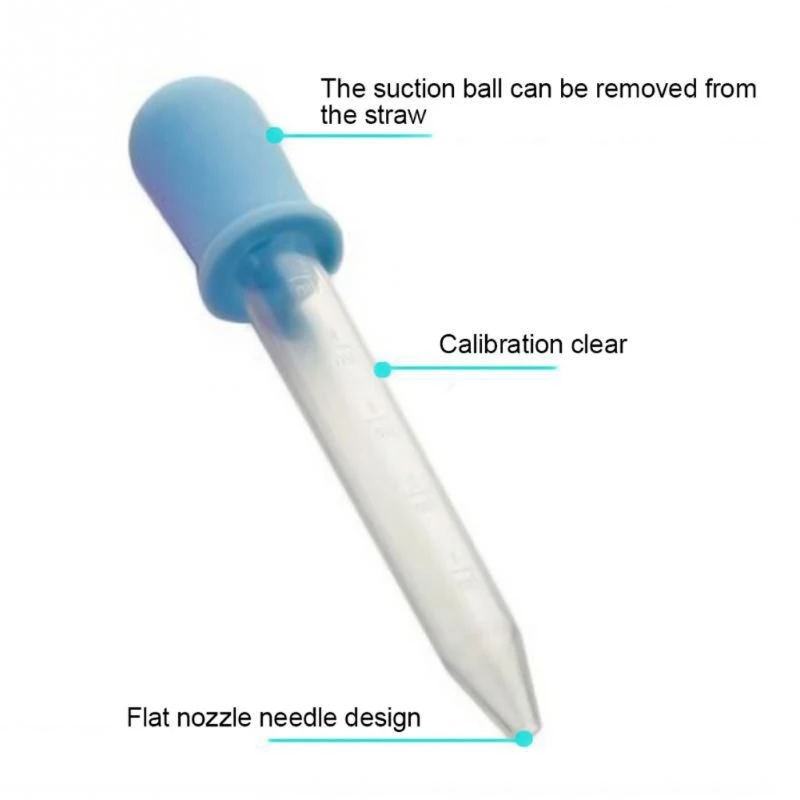 6/7/8/10 st baby dropper medicin matare barn medicin enhet silikon pipett flytande mat dropper spädbarn redskap 5ml