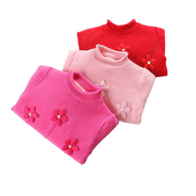 2021 Ins New Fashion Girls maglioni invernali maglioni Pullover in pile spesso invernale abbigliamento per bambini