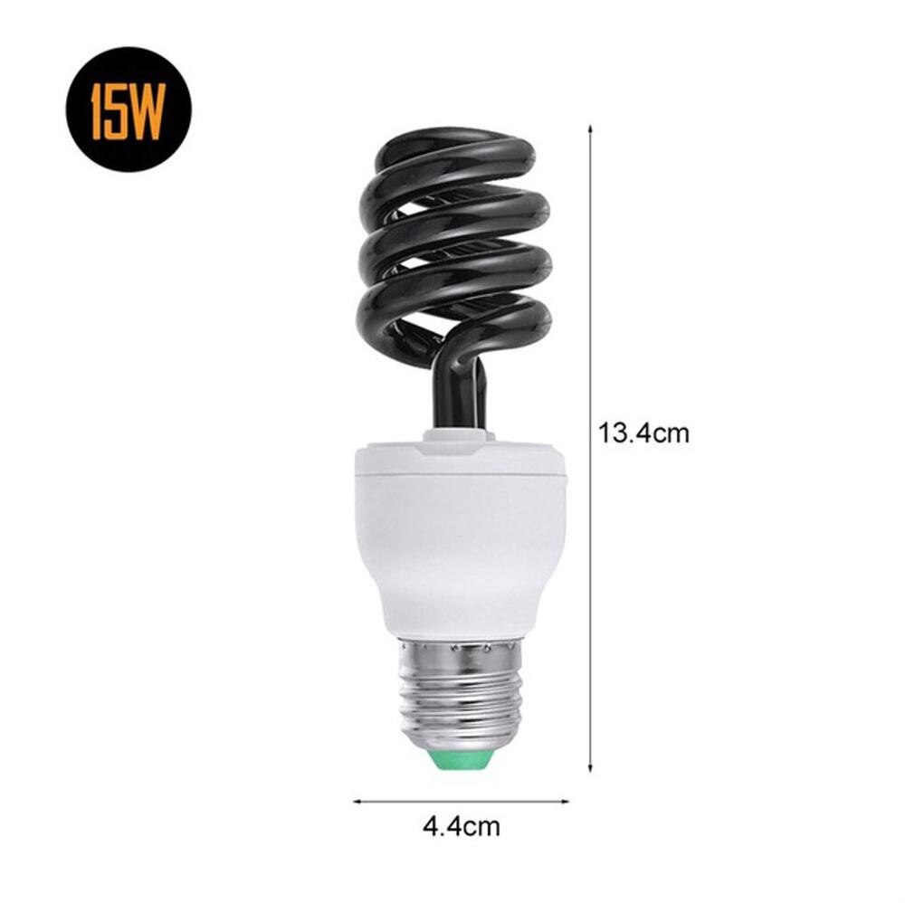 110V E27 15-20W UV Light Bulb UV Ultraviolet Fluorescent CFL Light Bulb Spiral Enegy Saving Black Light Violet Germicidal Light