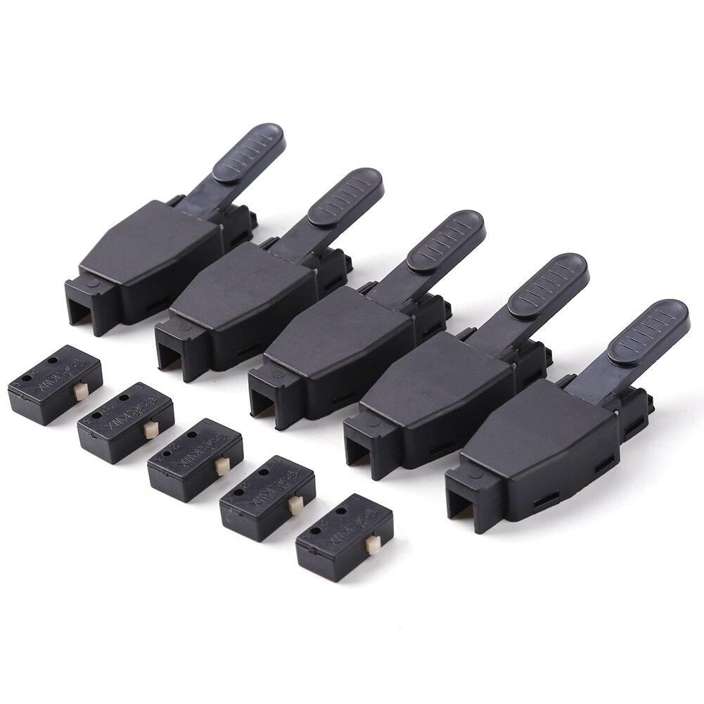 10Pcs Switch Trigger Micro Switch Metal Plastic Torch Switch Trigger Shell w/Micro Switch for TIG Argon Arc Welding