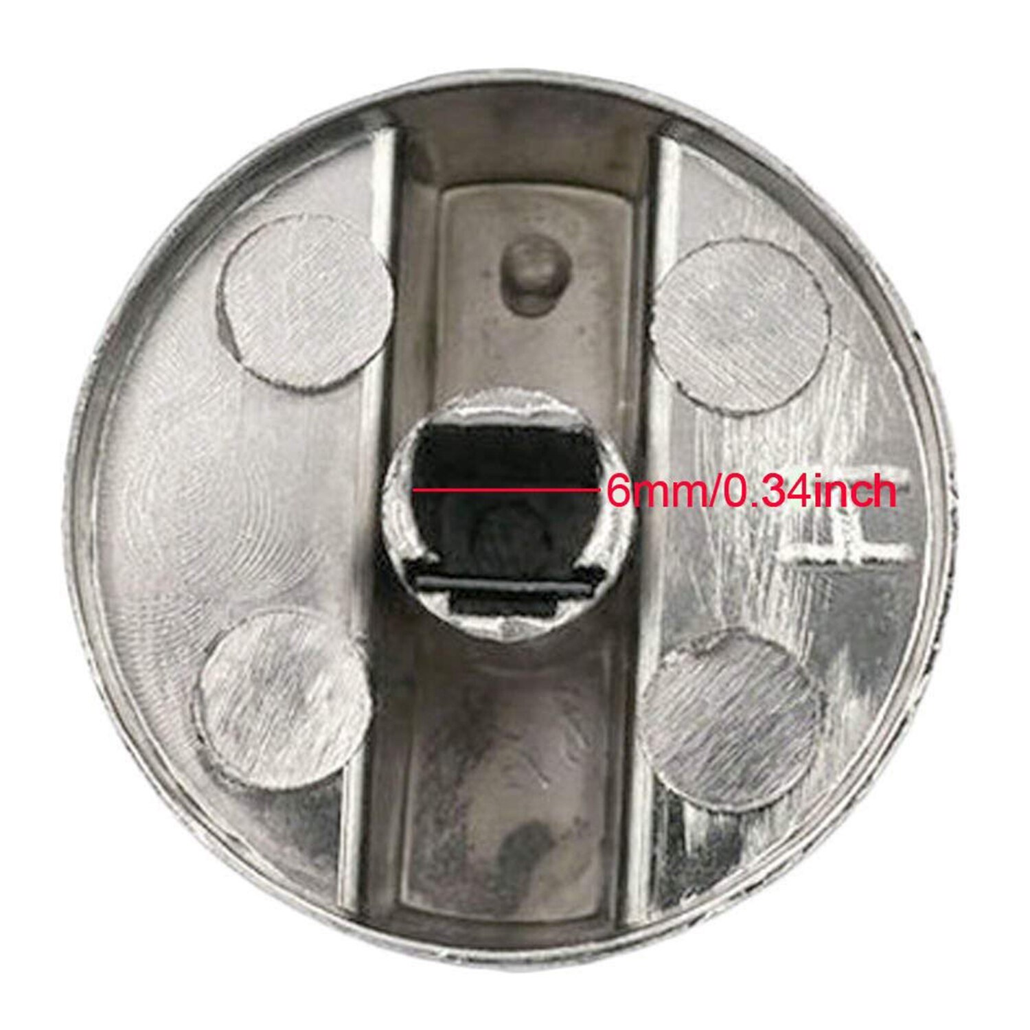 Komfurer komfur ovnknap 4 stk 6mm universal sølv gaskomfur kontrolknapper adaptere ovn drejekontakt madlavningsoverflade c