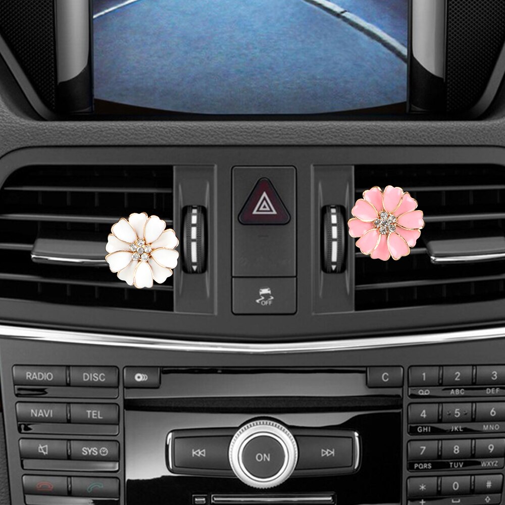 1 stk bil blomst luftfrisker fast duft auto dekorasjon interiør tilbehør auto uttak duftende parfyme klipp bil-styling