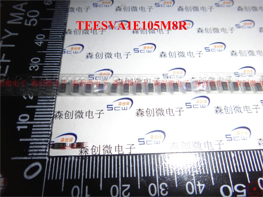 Smd Tantaal Condensator 1 Uf 25 V Type A 3216/1206 TEESVA1E105M8R Woninginrichting *