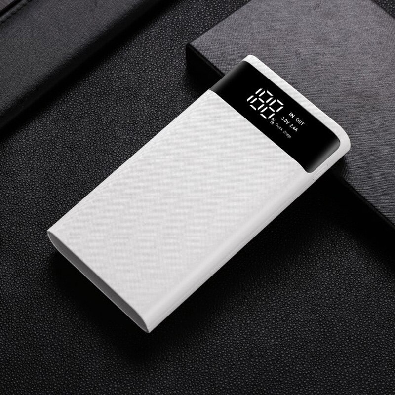 Qc 3.0 Snel Opladen Power Bank Shell Micro Type-C Diy Quick Charge Powerbank Shell 6*18650 Batterij pd 18W Externe Lader