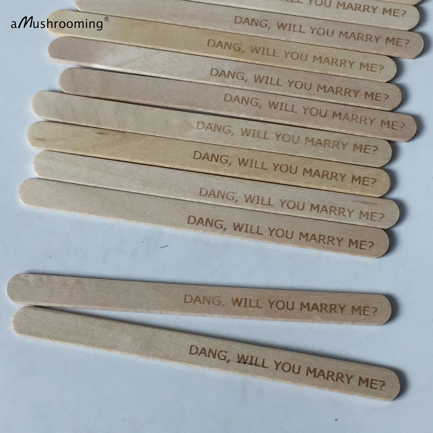 100 peças personalizado picolé varas will you marry me decorações do casamento do partido sorvete presente decor