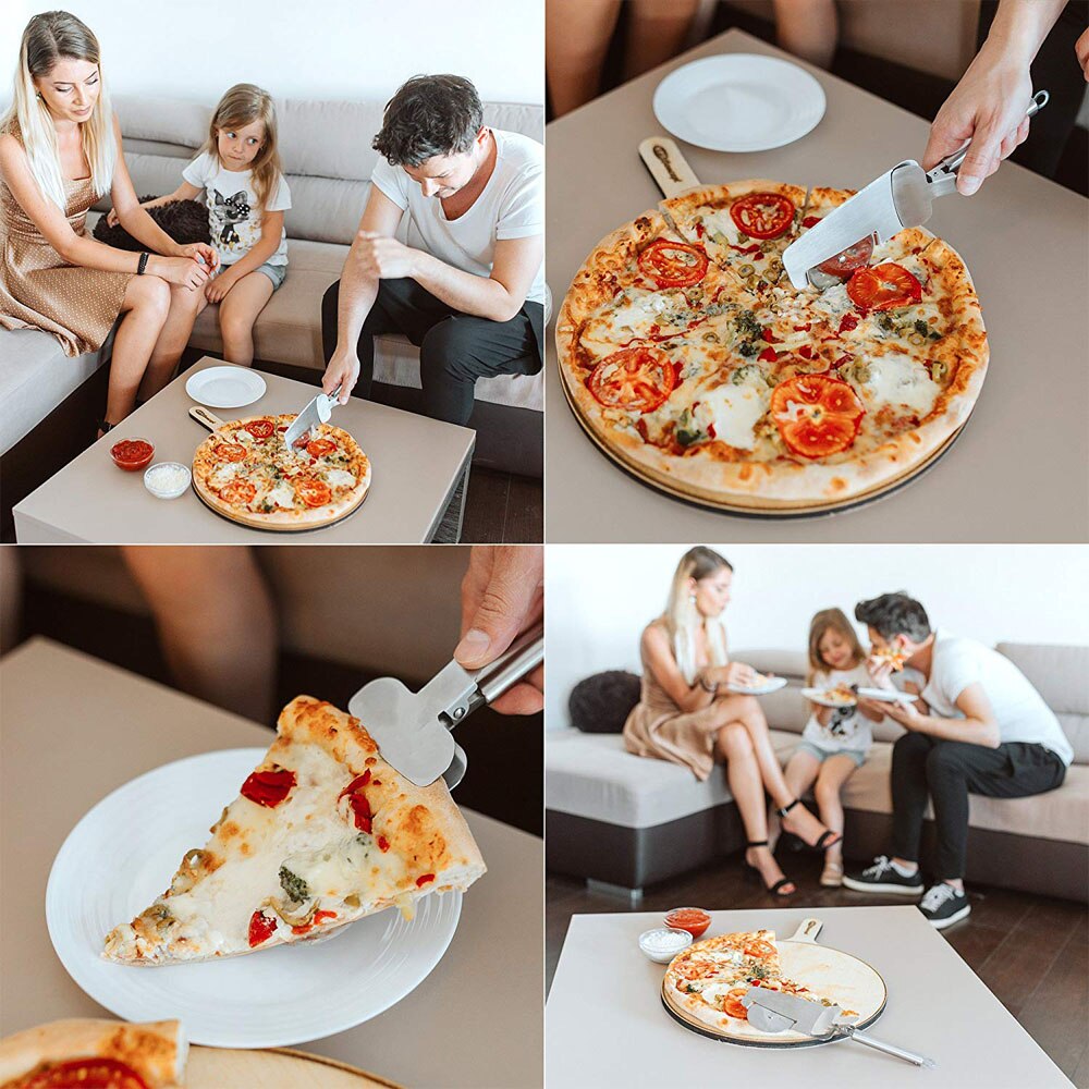 4 In 1 Pizza Cutter Multifunctionele Pizza Wiel Pizzasnijder Met Extra Scherp Mes En Innovatieve Tang Voor pizza