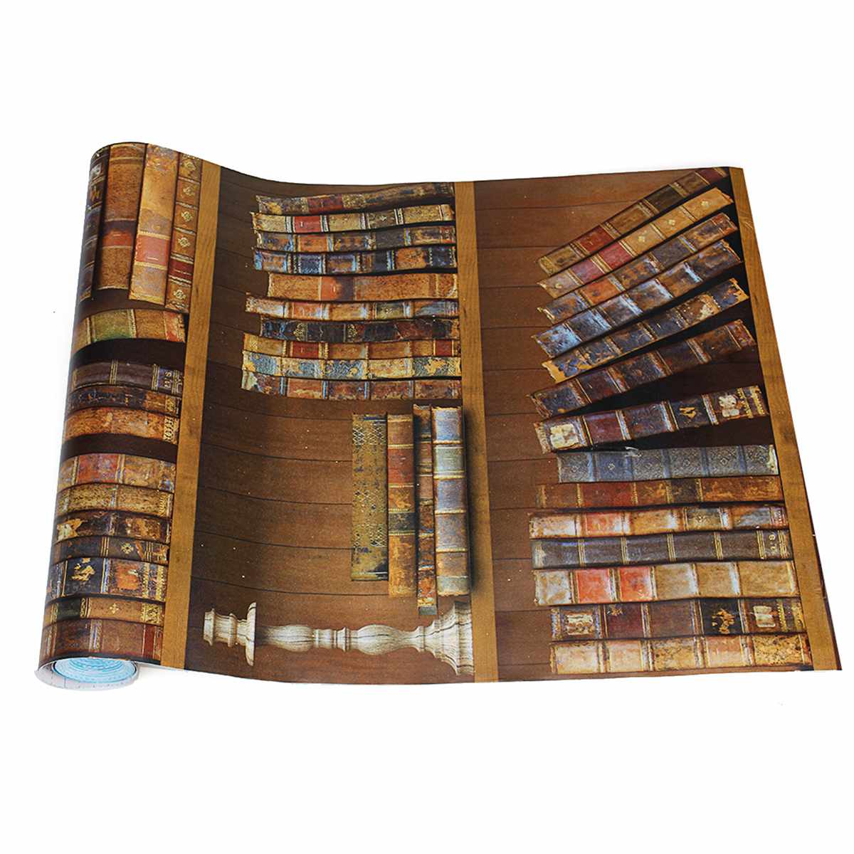 45cm x 10m zelfklevende Boekenplank Bibliotheek Boek Patroon Behang Mural Decals Woonkamer Decor