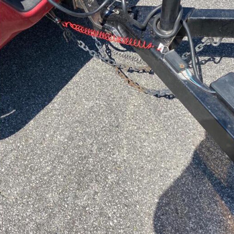 Trailer Spring Rope Safety Buckle,Zip 4 Foot Breakaway Cable 80-01-2140