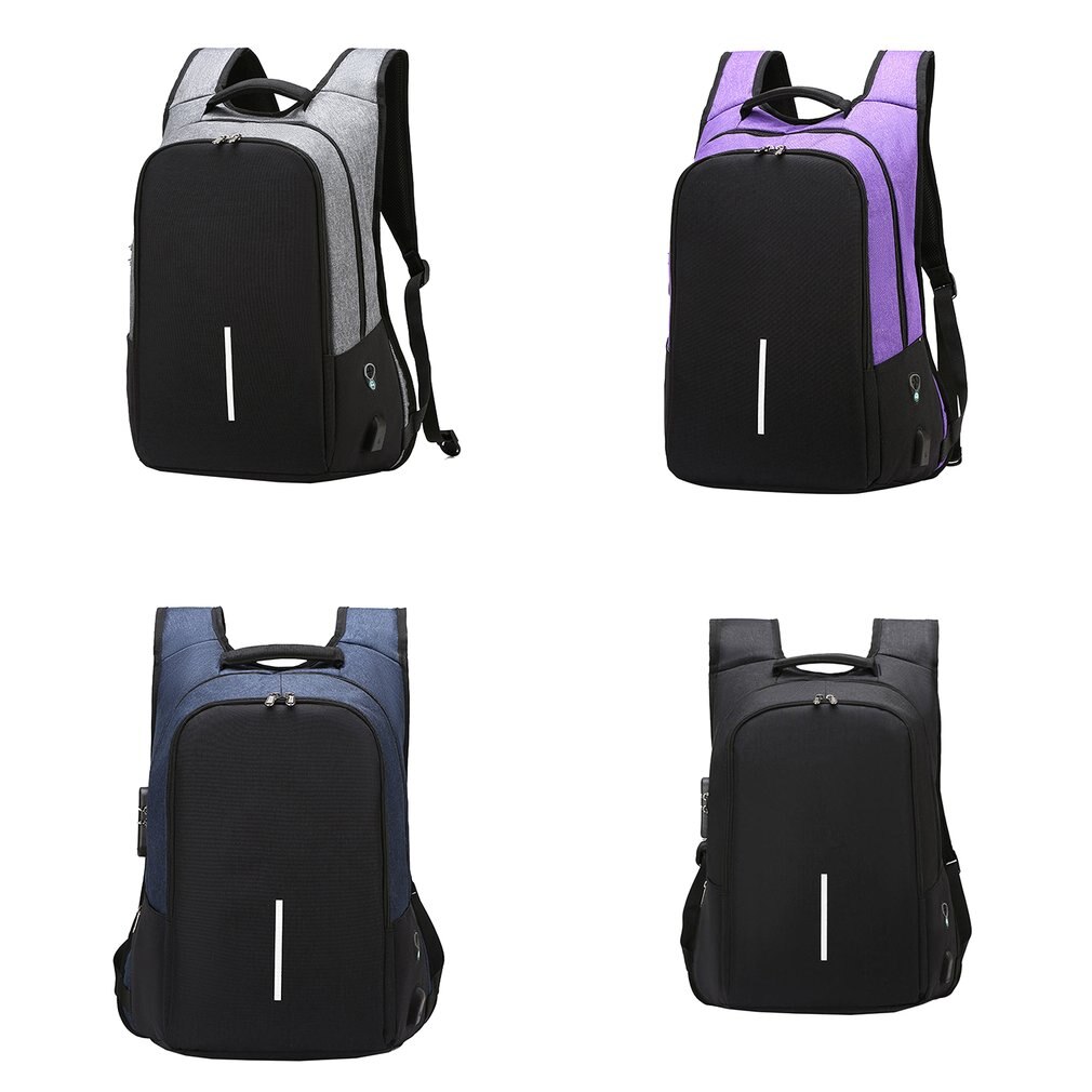 Sac antivol 17 pouces ordinateur portable sac à dos voyage sac à dos femmes grande capacité affaires USB Charge collège étudiant sacs à bandoulière