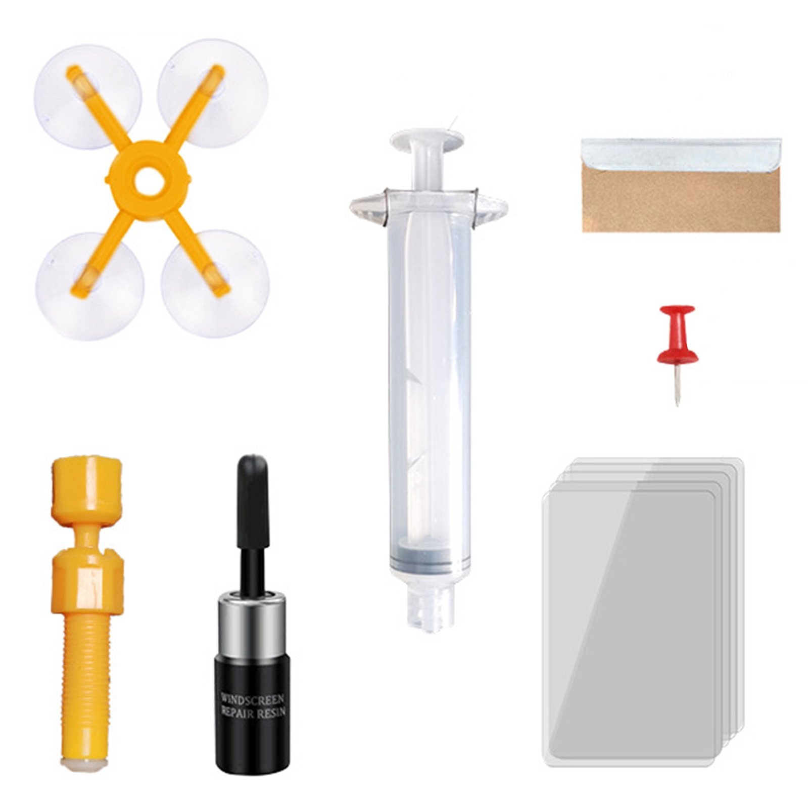 Windshield Repair Kit Auto Windshield Crack Repair Resin Tool Car Glass Repair Fluid Front Windshield Scratch Crack Repair Agent