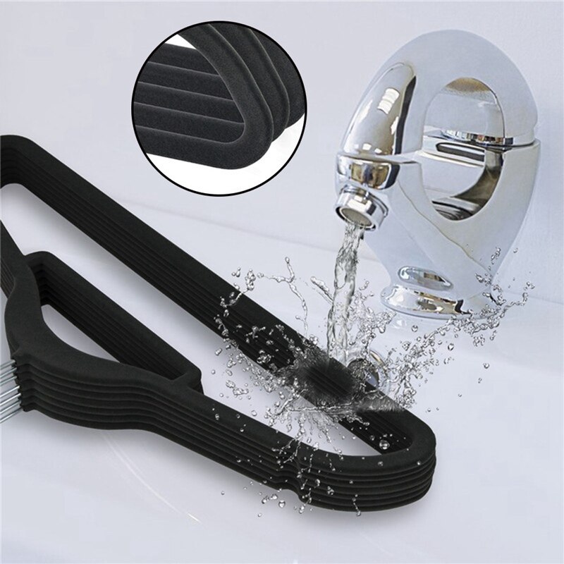 5pcs Non-Slip Velvet Hangers Suit Hanger Ultra Thin Space Saving 360 Degree Hook Strong and Durable Clothes Hanger