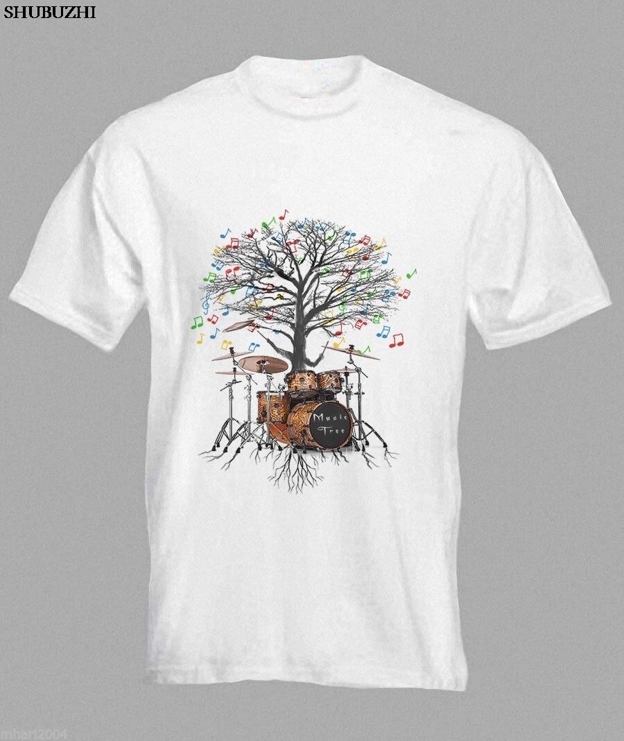 T-shirt Imprimé Petit Arbre D'été Pour Homme - T-shirt à Manches Courtes O - T-shirts De Travail Pour Hommes, Marron, XXS
