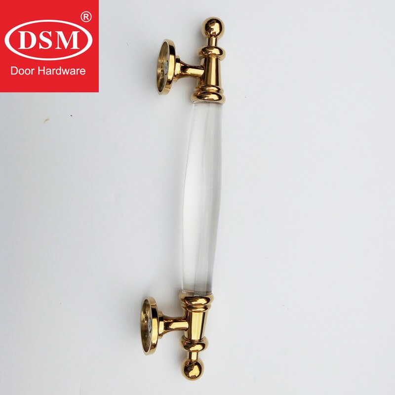 Clear Acrylic Plexiglass Pull Handle Entrance Door Handle For Entry/Front Wooden Doors PA-376A-L300mm