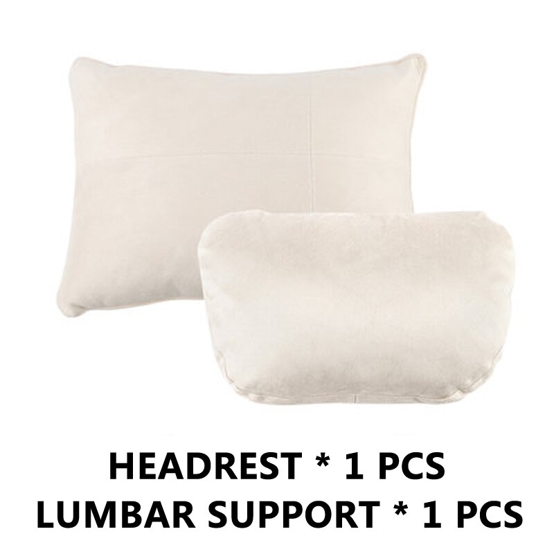 Universele Super Zachte Verstelbare Auto Reizen Hoofdsteun Hoofd Neksteun Kussens Zitkussen Ondersteuning Voor Benz W177 W215: Beige Combo
