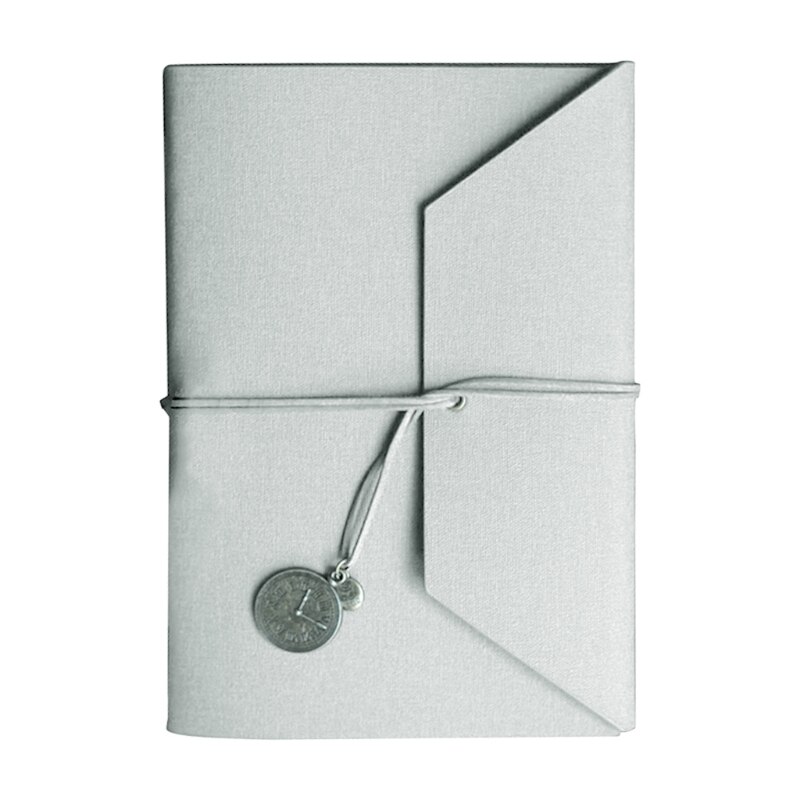 PU Leather Cover Loose-leaf Tri-fold Notebook A5 Travel Handbook for Dairy Travel Office A9LC: Beige