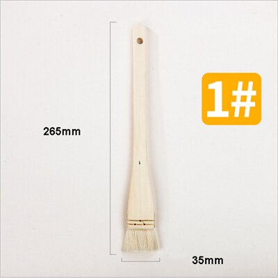Pinceau pour peinture à l'huile pour aquarelle et laine, outil mural à Long manche en acrylique en bois pour construire le nettoyage de la maison, 1 pièce: 1in