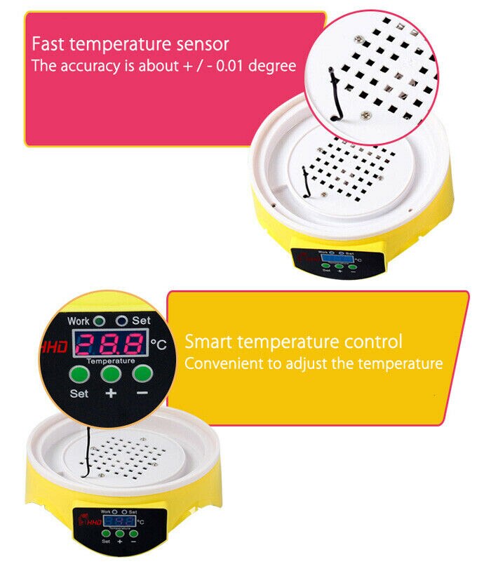 Brooder Tools Mini Egg Incubator 7 Eggs Capacity Incubator Brood... – Vicedeal