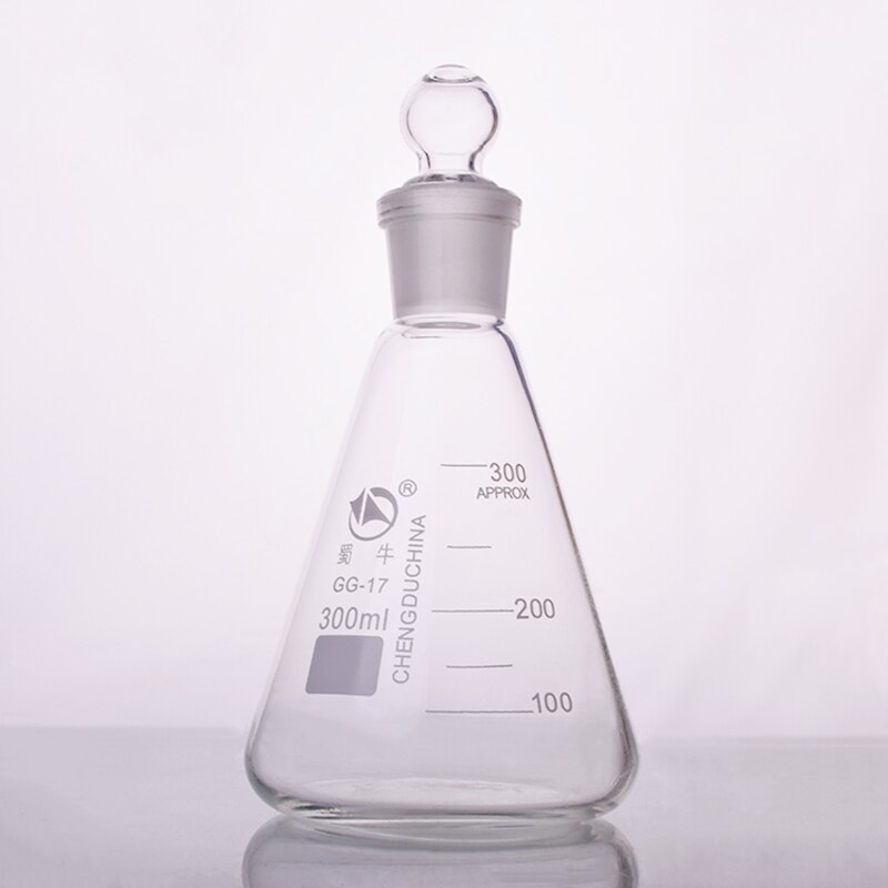50-10000ml Glass conical flask with cap Glass Erlenmeyer Flask glass for laboratory triangle flask Boro 3.3 glass