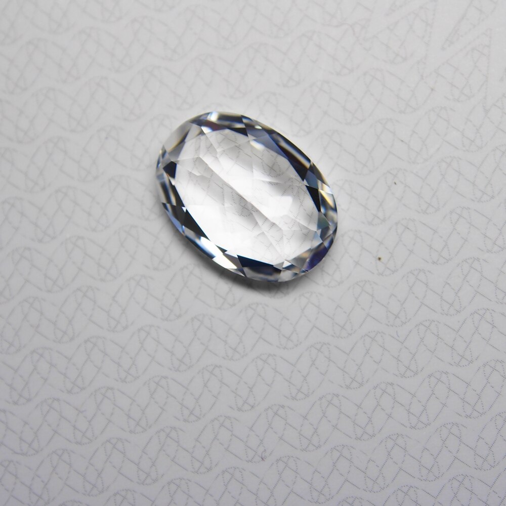 Oval cut 14*10mm 2 Piece /alot 7.8 carat hight laboratory White sapphire Loose Gemstone for ring earring making