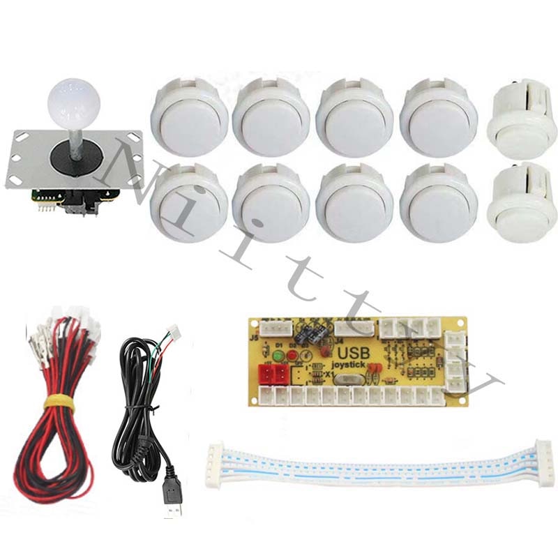 Null Verzögerung Arkade schrank DIY Bausatz Sanwa Joystick Kopie SANWA OBSF-30 drücken-Geschmack für PC PS3 USB zu PC/Himbeere Pi