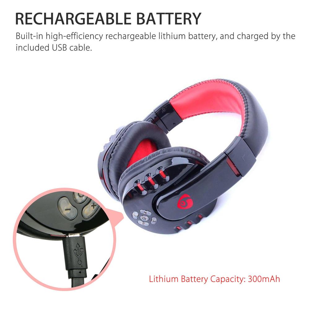 V8-1 bluetooth-kompatible gaming-headsets  v4.2 kabellose stereo-ohrhörer mit mikrofon für pc, smartphone und laptop