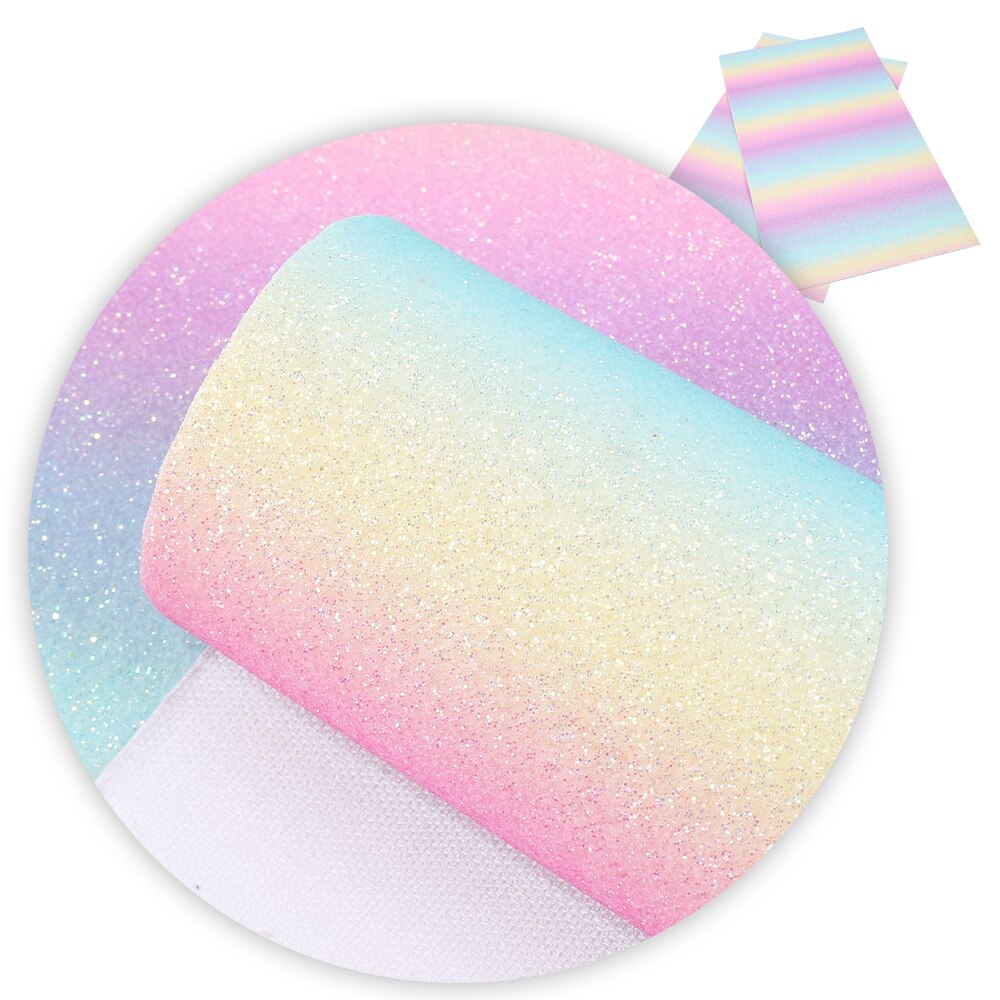 50*140Cm Faux Synthetisch Leer Stof Voor Bows Chunky Glitter Stof Voor Patchwork Lederen Lakens, 1Yc7735