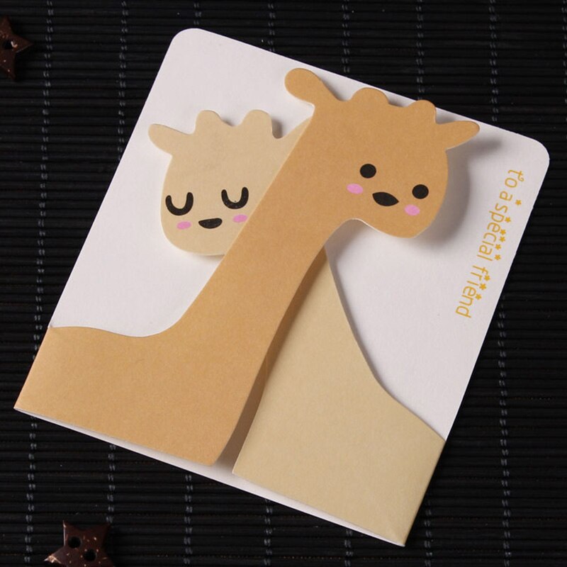 5 PCS Cartoon Animals Small Greeting Cards Season Happy Birthday Party Message Card with Envelopes EH004: A