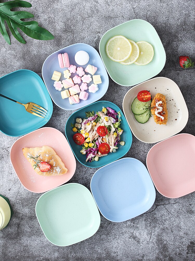 Dishes, Plastic Dining Table, Put Dishes, Bone Dishes, Spit Bone Dishes, Small Dishes, Trash Dishes