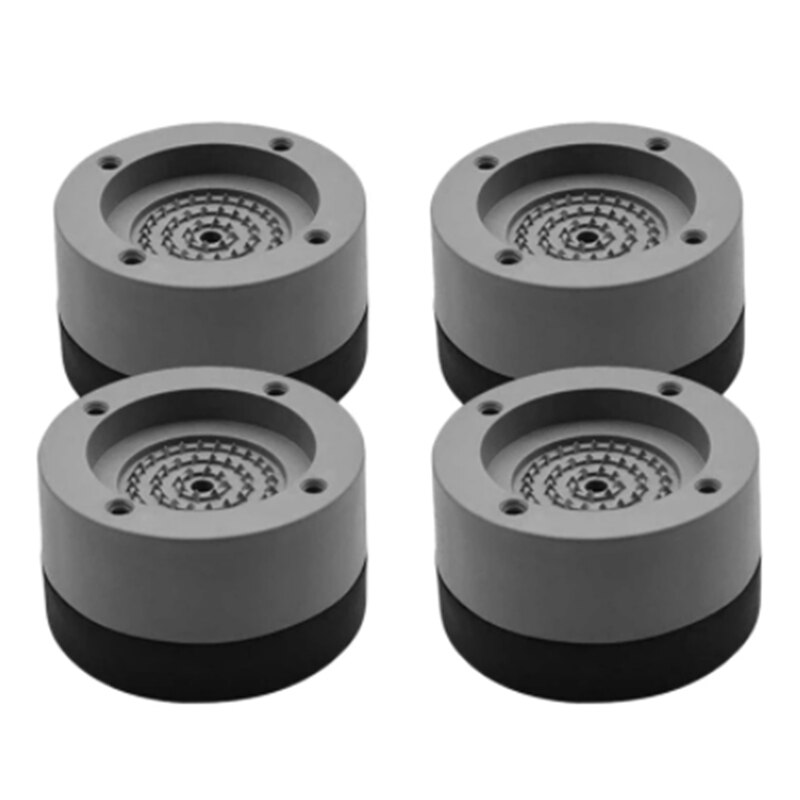 4PCS Foot Pads Washing Machine Anti Vibration Washer Feet Pad Anti Slip Rubber Foot Pad for Washing Machines and Dryers