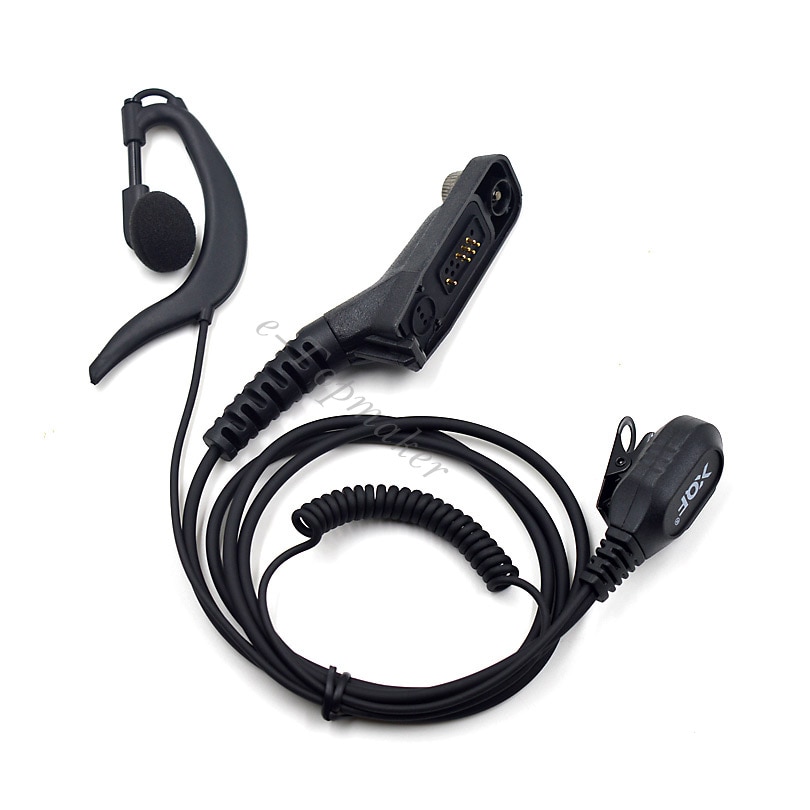 XQF FBI G-Vorm Oorhaak Oortelefoon Mic Headset Voor Motorola Ham Radio DP4800 DP4801 DP4600 DP4601 XPR7350 XPR7380 walkie Talkie