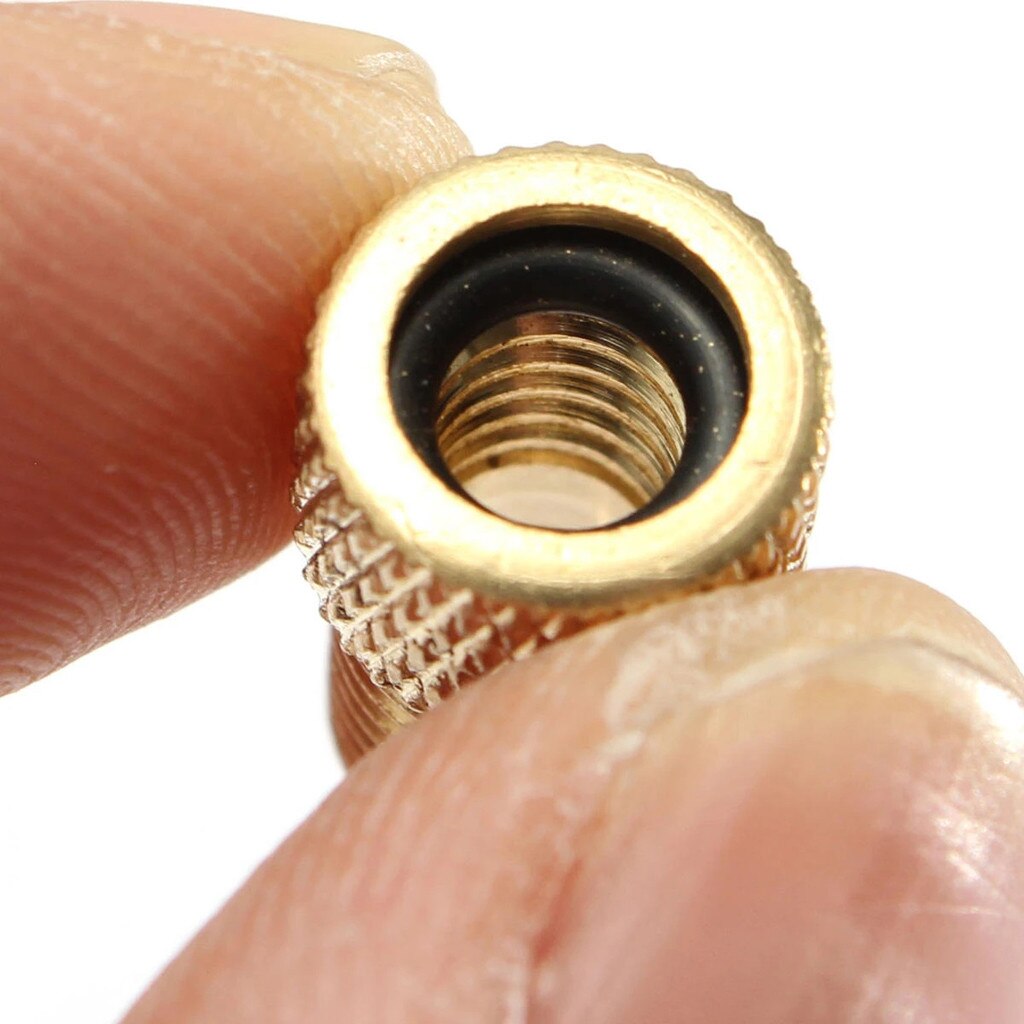 4 sztuk pompa rowerowa zawór opony adapter konwersja opon Presta robić Schrader miedzi rower adapter zaworu powietrza koła dysza kolarstwo narzędzie