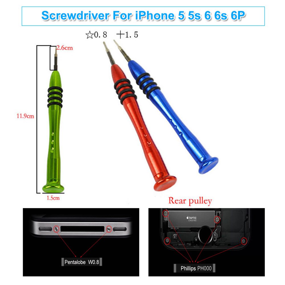 16 In 1 Mobiele Telefoon Reparatie Demontage Gereedschap Kit Opening Screen Schroevendraaiers Sets Voor Iphone 5 5 S 6 6S Smartphone Hand Tool Set
