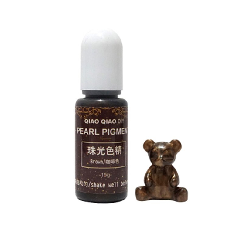 15g/Bottle Pigment Epoxy UV Resin DIY Handmade Art Crafts Coloring Dye Colorant FS99: Coffee