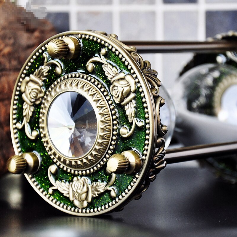 Sablier Vintage en métal incrusté de cristal, minuterie de 30 minutes, ornement , décoration de la maison