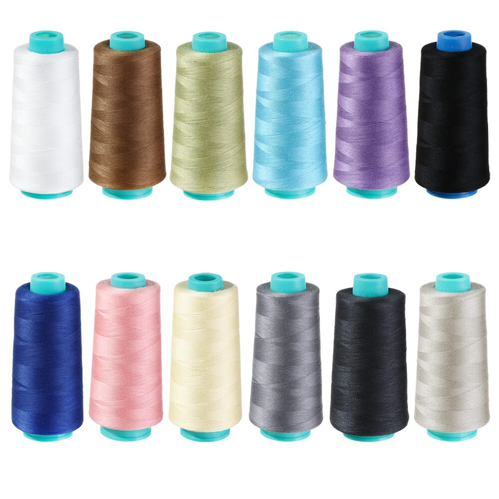 1Roll 3000Yards Polyester Sewing Thread 402 Embroidery Sewing Machine Threads High Speed Copy Line Clothing Sewing Accessory
