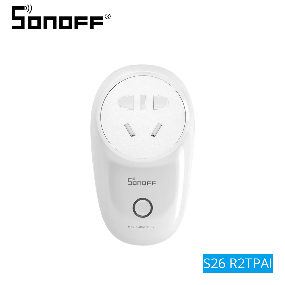 SONOFF S26 R2 EU/AU/US/UK/CN Wifi Smart Socket Home APP Remote Control Automation Switch Work With Alexa Google Home: Bundle5